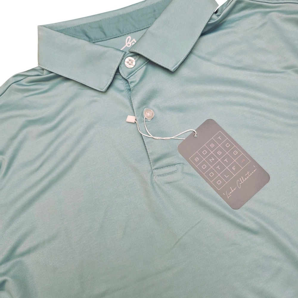 Boston Scott Golf‎ Mens Polo Modern Fit Poly Spandex Moisture Wicking UPF50 S